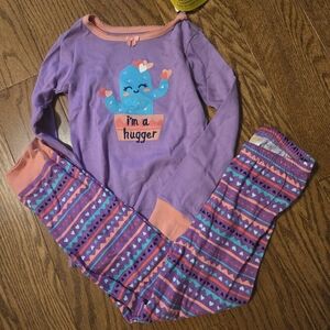 Gymboree Purple and Orange Kids Pajama Set